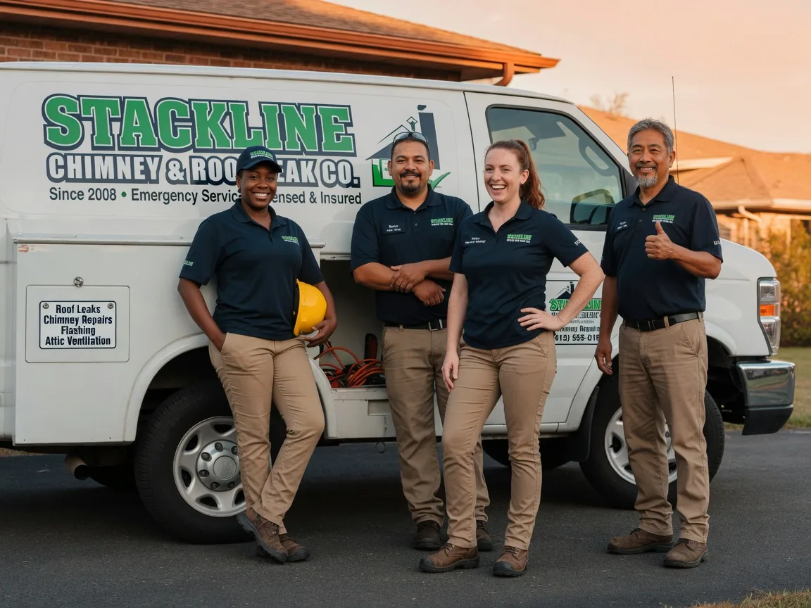 Chimney flashing repair company in Pickett, WI